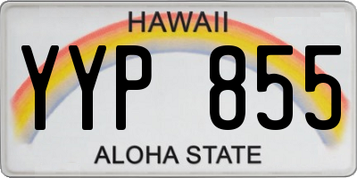 HI license plate YYP855