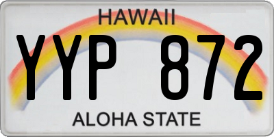 HI license plate YYP872