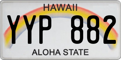 HI license plate YYP882