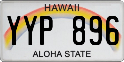HI license plate YYP896