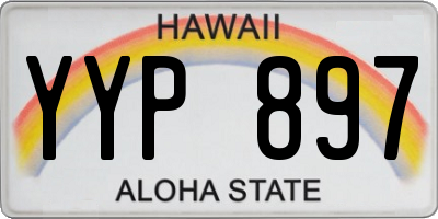 HI license plate YYP897
