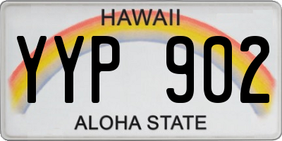 HI license plate YYP902