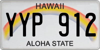 HI license plate YYP912