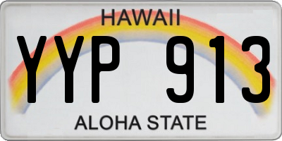 HI license plate YYP913