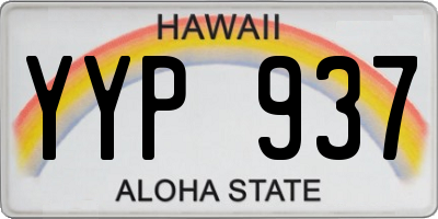 HI license plate YYP937