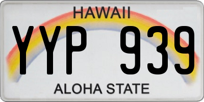 HI license plate YYP939