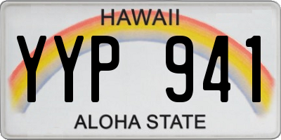 HI license plate YYP941