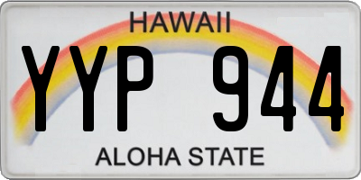 HI license plate YYP944