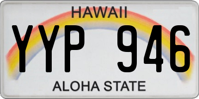 HI license plate YYP946