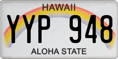 HI license plate YYP948