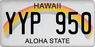 HI license plate YYP950