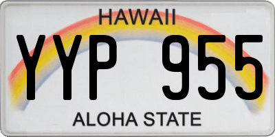 HI license plate YYP955