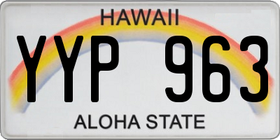HI license plate YYP963