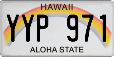 HI license plate YYP971