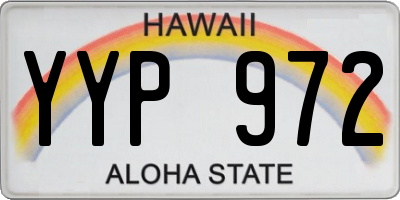 HI license plate YYP972