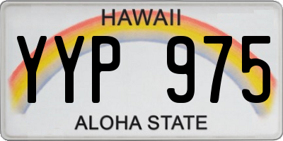 HI license plate YYP975