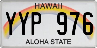 HI license plate YYP976