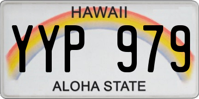 HI license plate YYP979