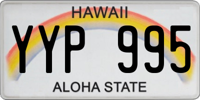 HI license plate YYP995