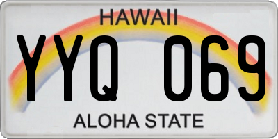 HI license plate YYQ069