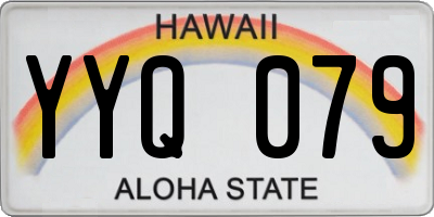 HI license plate YYQ079