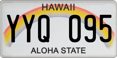 HI license plate YYQ095