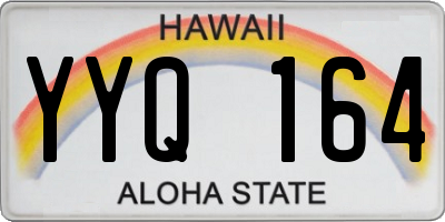 HI license plate YYQ164