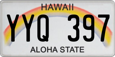 HI license plate YYQ397