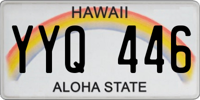HI license plate YYQ446