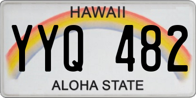 HI license plate YYQ482