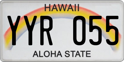 HI license plate YYR055