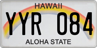 HI license plate YYR084
