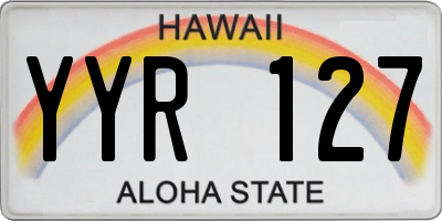 HI license plate YYR127