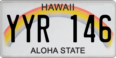 HI license plate YYR146