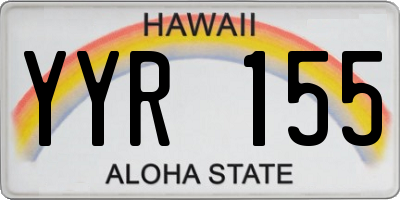 HI license plate YYR155