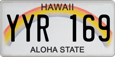 HI license plate YYR169