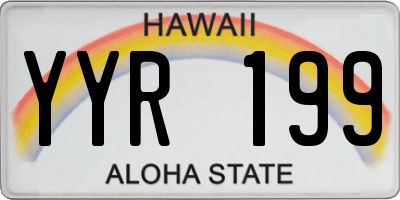 HI license plate YYR199