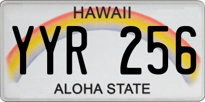 HI license plate YYR256