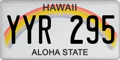 HI license plate YYR295