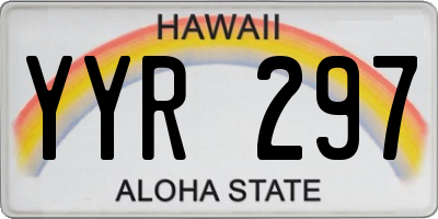 HI license plate YYR297
