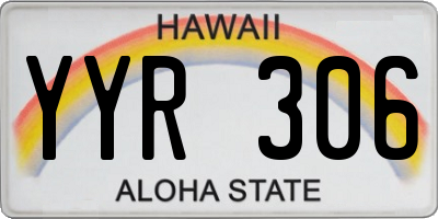 HI license plate YYR306
