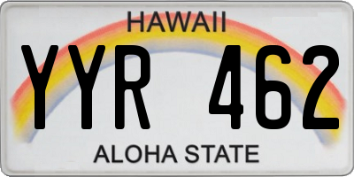 HI license plate YYR462