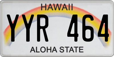 HI license plate YYR464