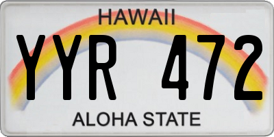 HI license plate YYR472