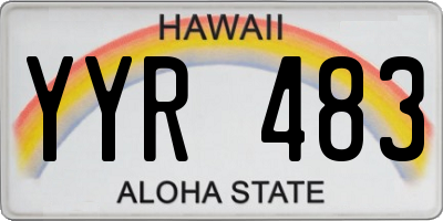HI license plate YYR483