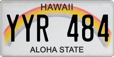 HI license plate YYR484