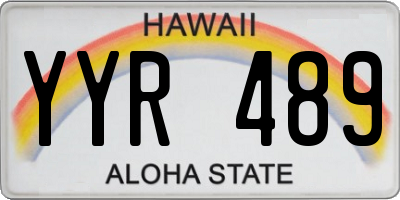 HI license plate YYR489