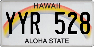 HI license plate YYR528