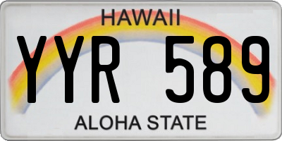 HI license plate YYR589