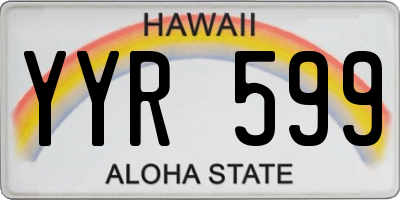 HI license plate YYR599
